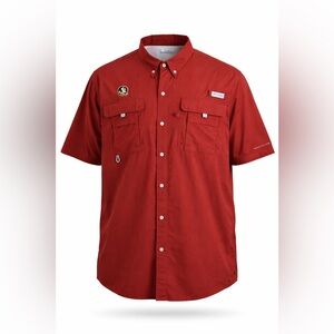 Columbia PFG Florida State Seminoles Omni-Shade Shirt 3XLT Big & Tall FSU